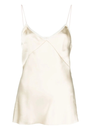 Nº21 spaghetti-straps satin-finish top - Neutrals