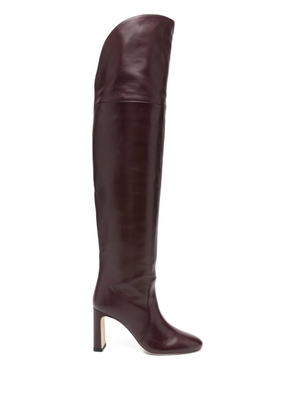 Stuart Weitzman 90mm block-heel over-the-knee boots - Red