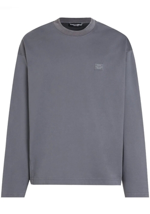 Dolce & Gabbana cotton jersey sweatshirt - Grey