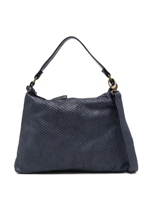 SOMMET textured tote bag - Blue