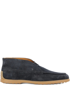 Tod's flat lace-up boots - Blue