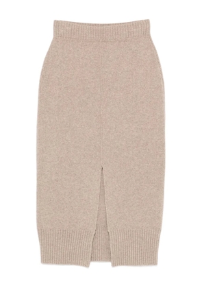 Tela wool midi skirt - Neutrals
