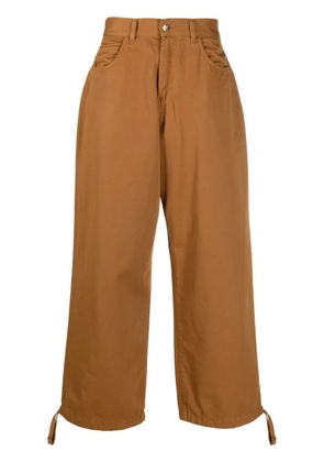 Société Anonyme logo-print wide-leg trousers - Brown