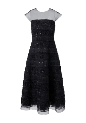 Carolina Herrera appliqué-detailing midi dress - Black