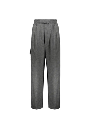 Yves Salomon pleated wide-leg trousers - Grey