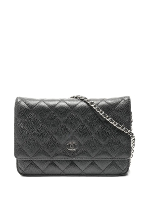 CHANEL Pre-Owned 2015 Classic Flap chain shoulder bag - Black