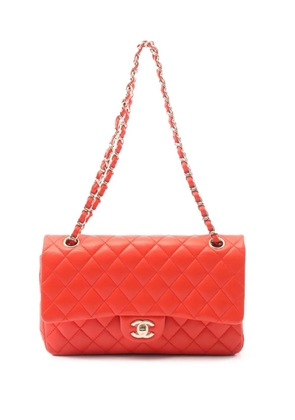 CHANEL Pre-Owned 2016-2017 Medium Classic Lambskin Double Flap shoulder bag - Red