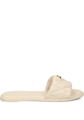 Coach quilted sandals - Neutrals