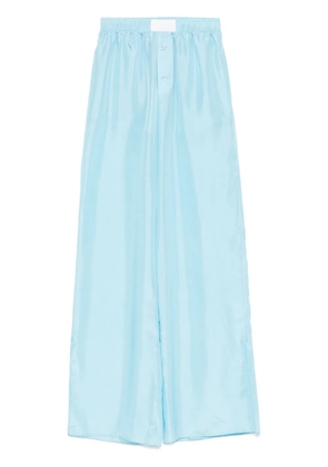 MM6 Maison Margiela silk trousers - Blue