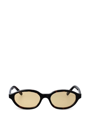 MM6 Maison Margiela Lunettes 2 oval-frame sunglasses - Brown