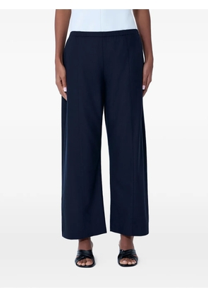 KHAITE elasticated wide-leg palazzo pants - Blue