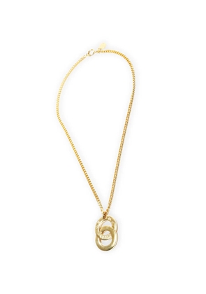 Celine Pre-Owned 1980-1990s logo necklace - Gold
