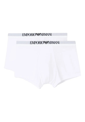 Emporio Armani logo boxers (pack of two) - White