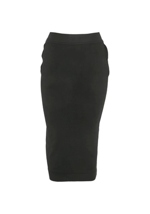 Off-White Pre-Owned logo-waistband midi skirt - Black