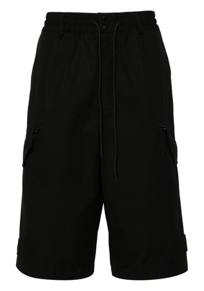 Y-3 Workwear cotton bermuda shorts - Black