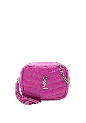 Saint Laurent Pre-Owned 2020 Baby Matelasse Grain De Poudre Monogram Lou Camera Bag crossbody bag - Pink