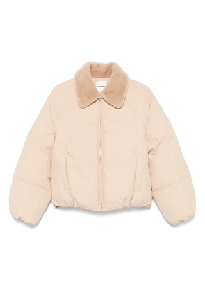 SANDRO zip-up puffer jacket - Neutrals