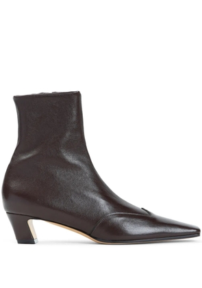 KHAITE 40mm Nevada ankle boots - Brown