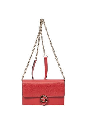 Gucci Pre-Owned Interlocking G chain cross body bag - Red
