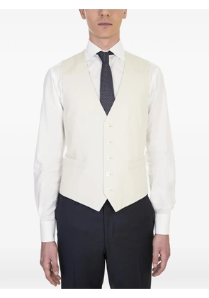 Lardini buttoned waistcoat - White