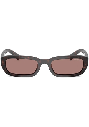 Prada Eyewear rectangle-frame sunglasses - Brown