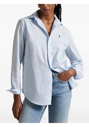 Polo Ralph Lauren logo-embroidery long-sleeve shirt - Blue