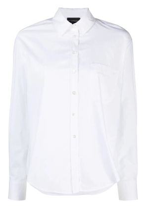Emporio Armani long-sleeve cotton shirt - White