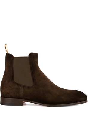 Santoni Archerboot suede Chelsea boots - Brown