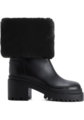 Giuseppe Zanotti MAIRI fur-cuff boots - Black