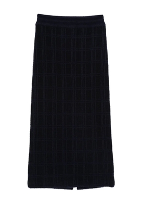 BOMPARD tweed elasticated midi skirt - Blue