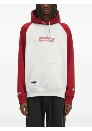 AAPE BY *A BATHING APE® raglan-sleeve graphic hoodie - Grey