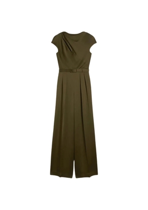 Max Mara cut-out belted jumpsuit - Green