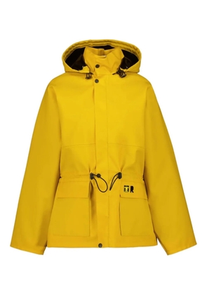 Rabanne hooded drawstring raincoat - Yellow