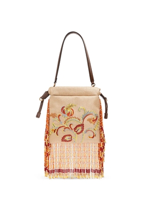 ETRO small Kalispera embroidered tote bag - Neutrals