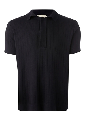 MISCI ribbed-knit polo shirt - Blue