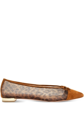 Aquazzura leopard-print flats - Brown