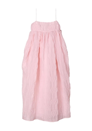 Cecilie Bahnsen Vilma matelassé bow dress - Pink