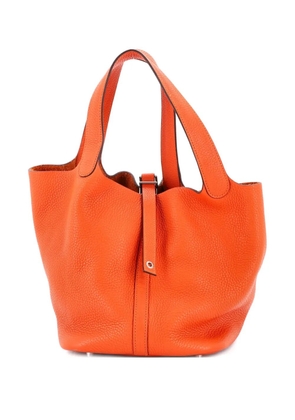 Hermès Pre-Owned Picotin Lock Bag Clemence MM bucket bag - Orange