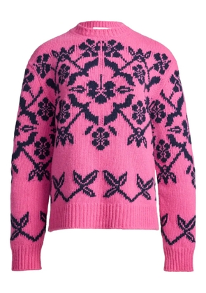 High Sport Georgia patterned-intarsia jumper - Pink