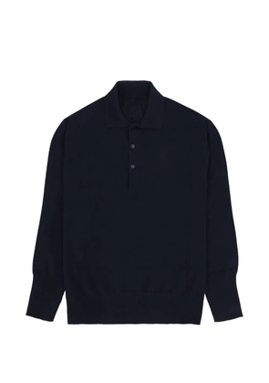 Fortela long-sleeve polo shirt - Blue