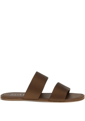 Pedro Garcia Pilia double-strap sandals - Brown