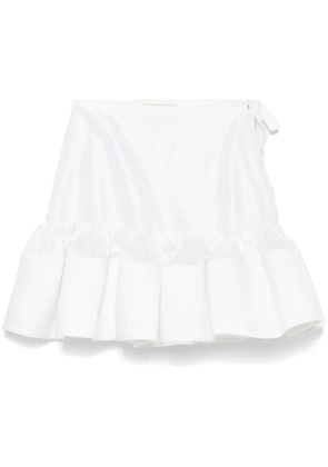 Marques'Almeida silk mini skirt - White