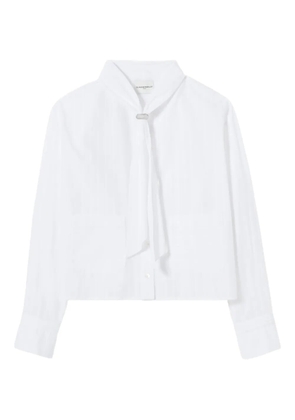 Claudie Pierlot bow-detail pocket shirt - White
