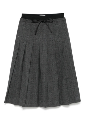 SANDRO pleated midi skirt - Grey