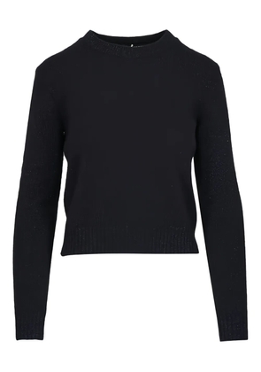Lisa Yang round-neck long-sleeve sweater - Black