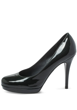 Saint Laurent Pre-Owned 105mm patent-leather pumps - Green