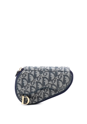 Christian Dior Pre-Owned 2000 Diorissimo Canvas Saddle pouch - Blue