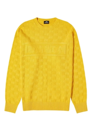 PATTA logo-embroidered jumper - Yellow