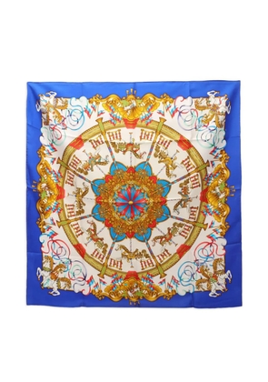 Hermès Pre-Owned 2010s silk scarf - Blue