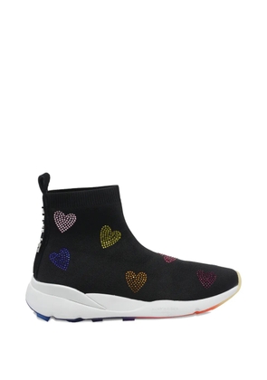 Kurt Geiger London heart-embellished sneakers - Black